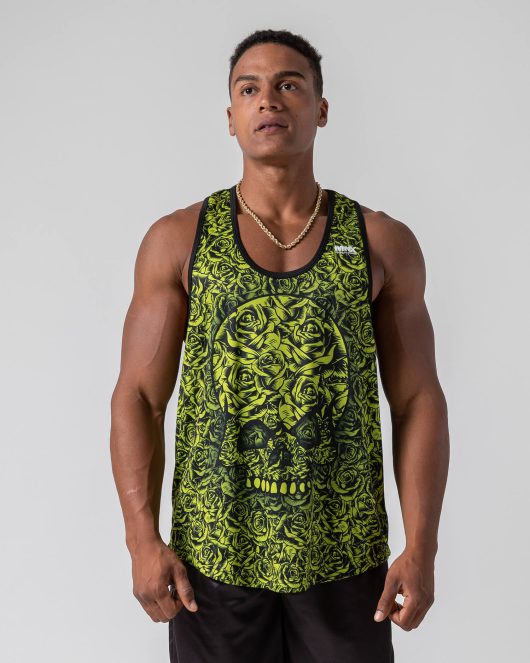 MNX Stringer tank top Skull souls, yellow