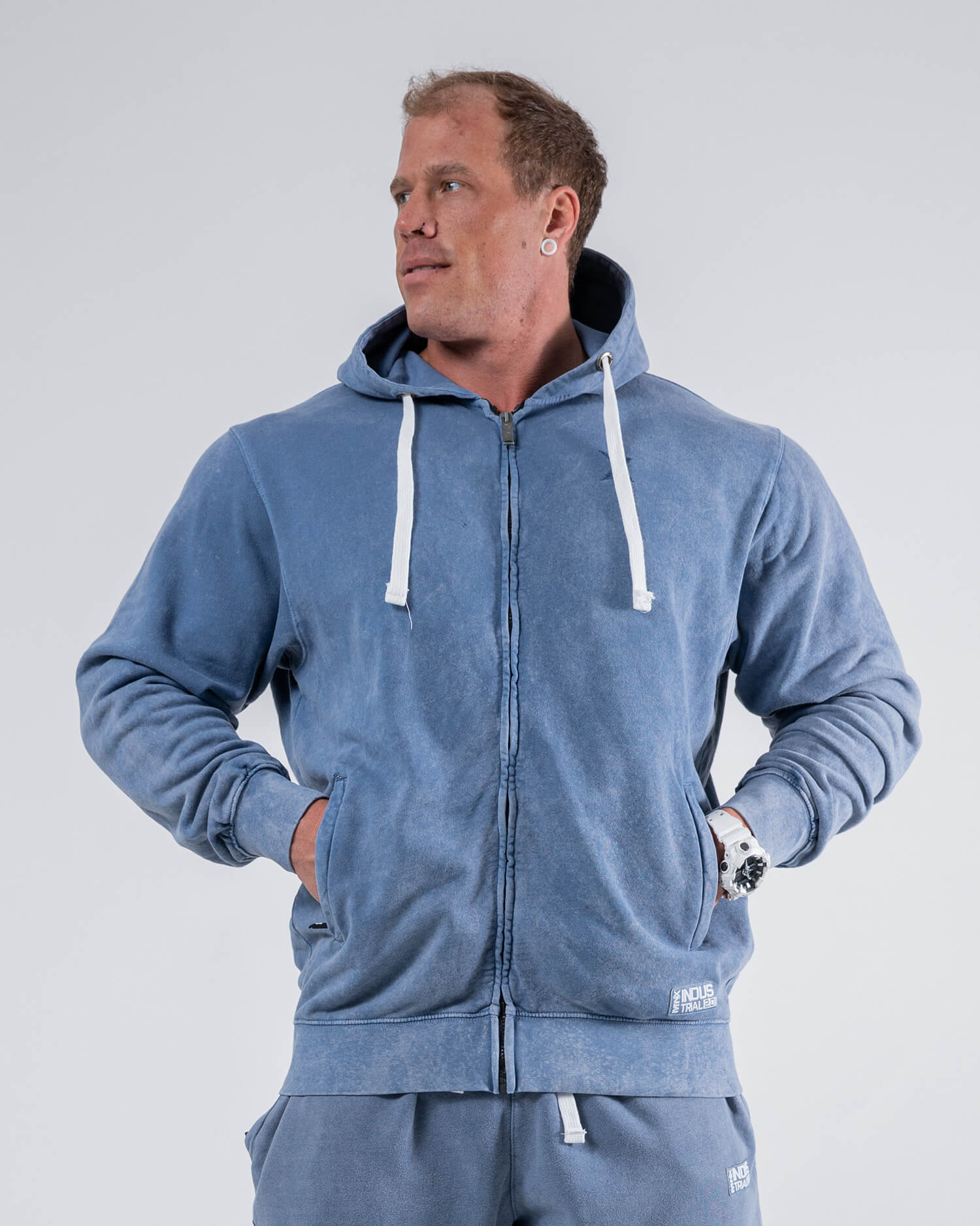 MNX Hoodie Industrial, navy blue - Image 3