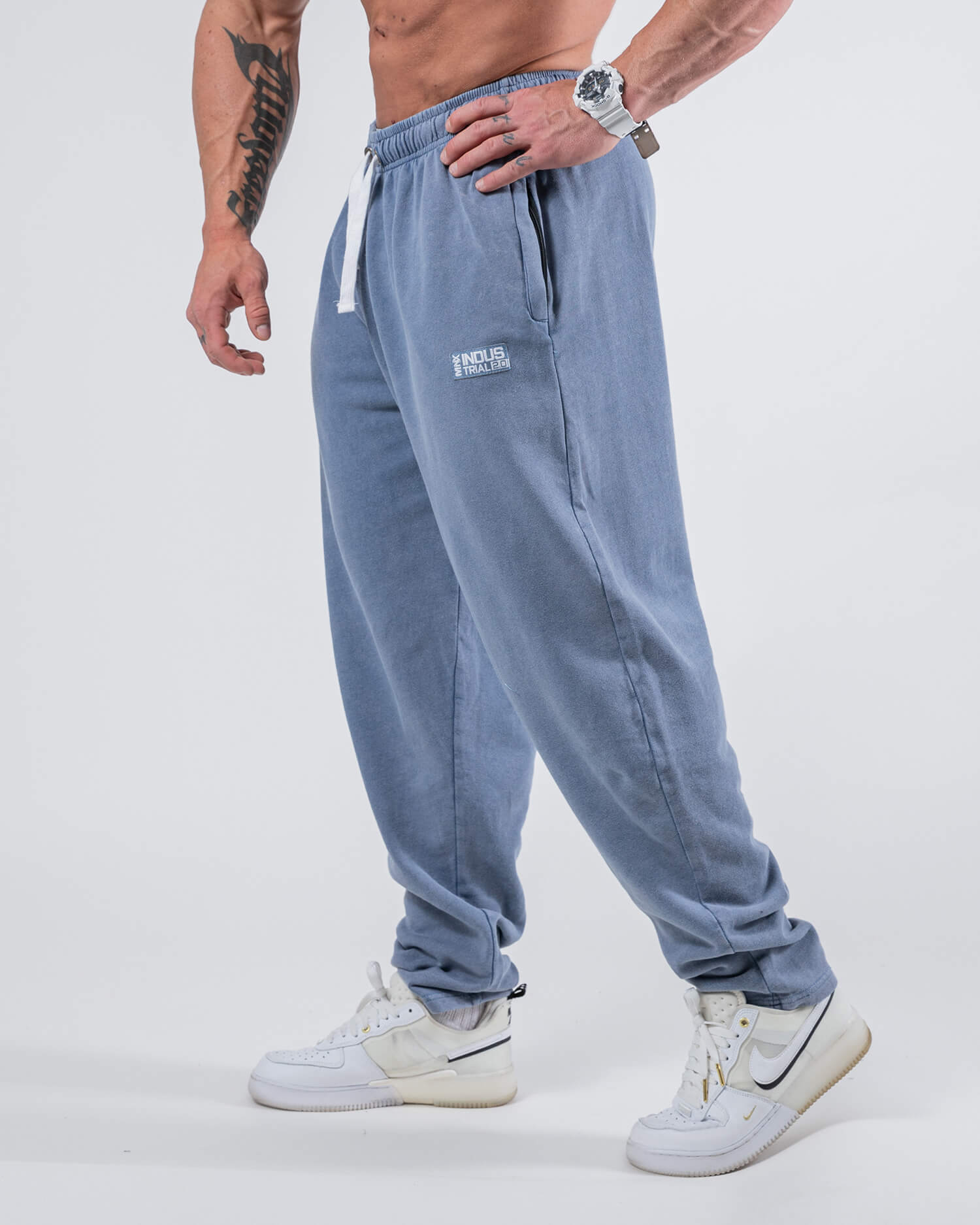 MNX Cotton pants Industrial, navy blue
