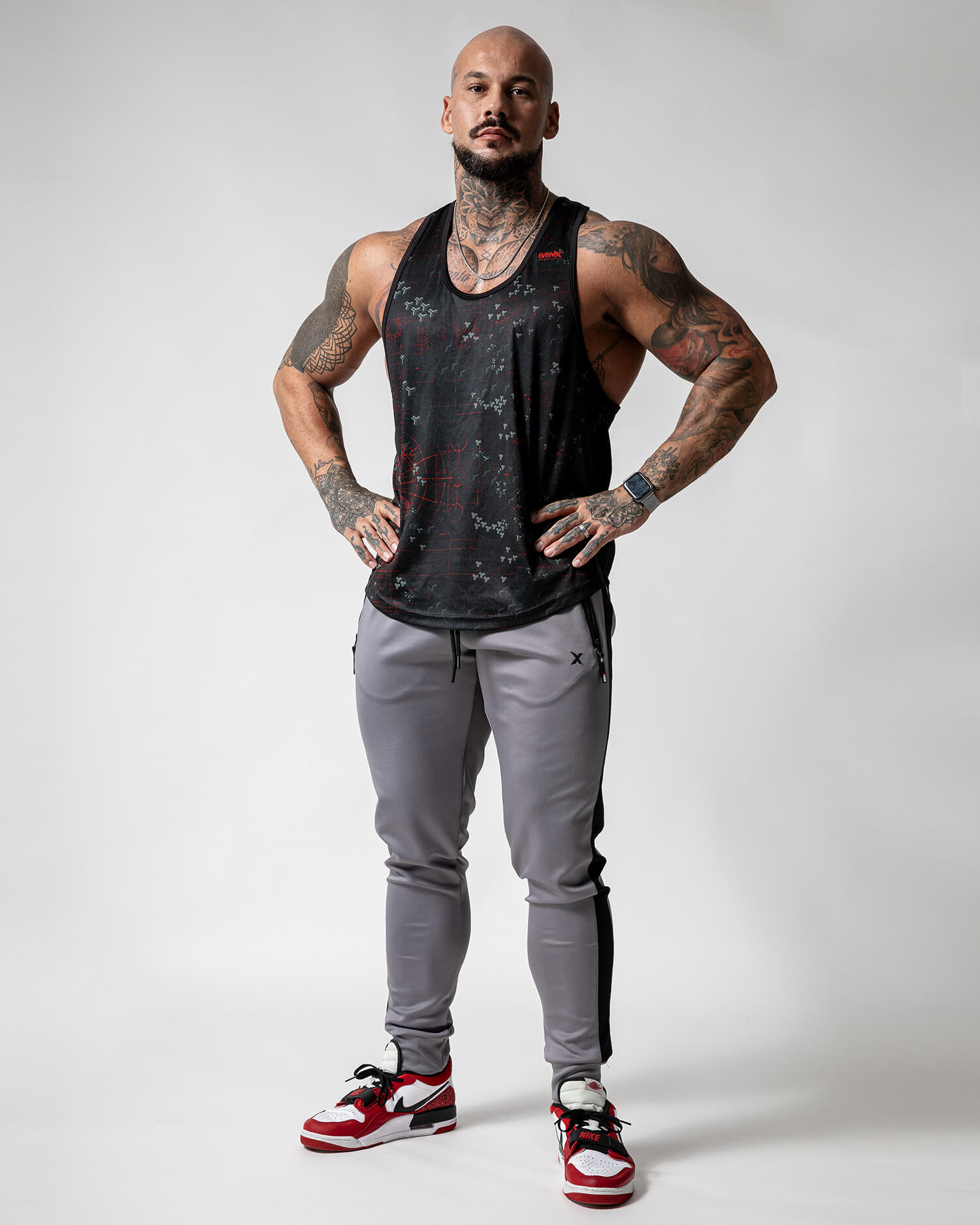 MNX Men's track pants, grey - Image 2