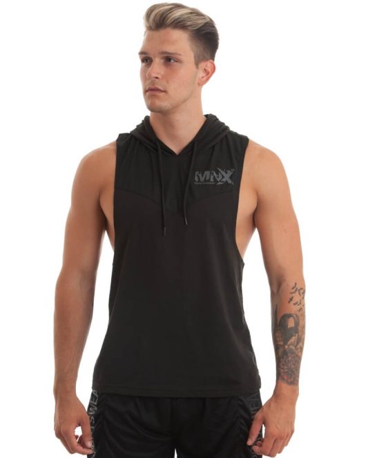 MNX Hooded tank top Double Black
