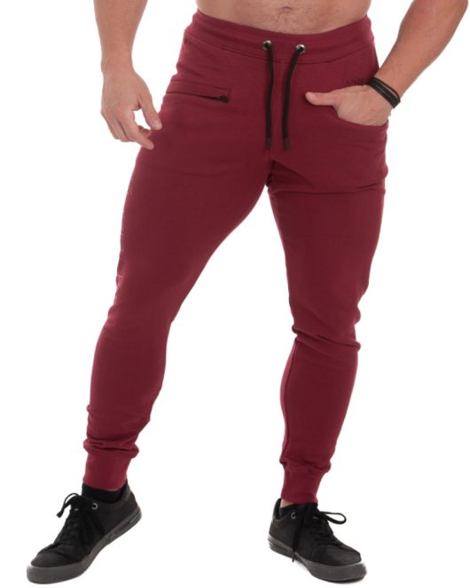 MNX Men's joggers Athletic, burgundy
