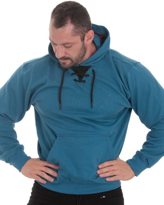 MNX Men's hoodie Athletic, sea blue