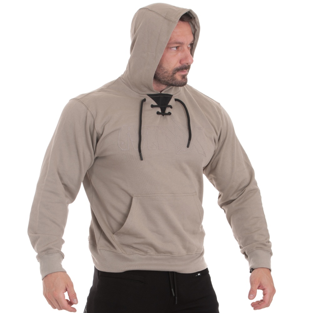 MNX felpa con cappuccio Athletic, sabbia