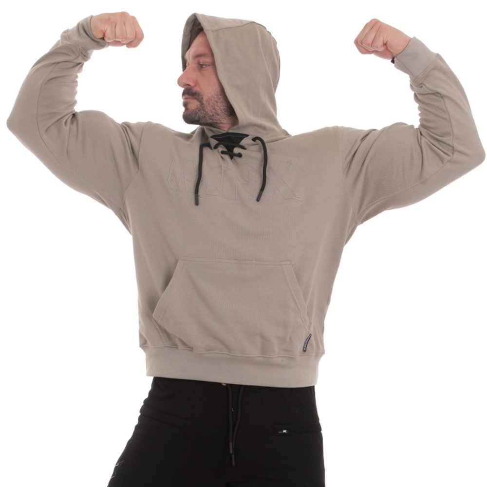 MNX felpa con cappuccio Athletic, sabbia - Image 3