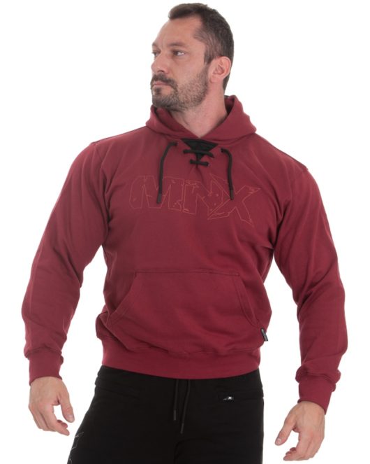 MNX Men's hoodie Athletic, burgundy