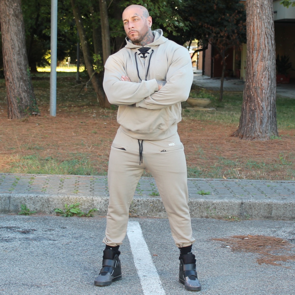 MNX felpa con cappuccio Athletic, sabbia - Image 6