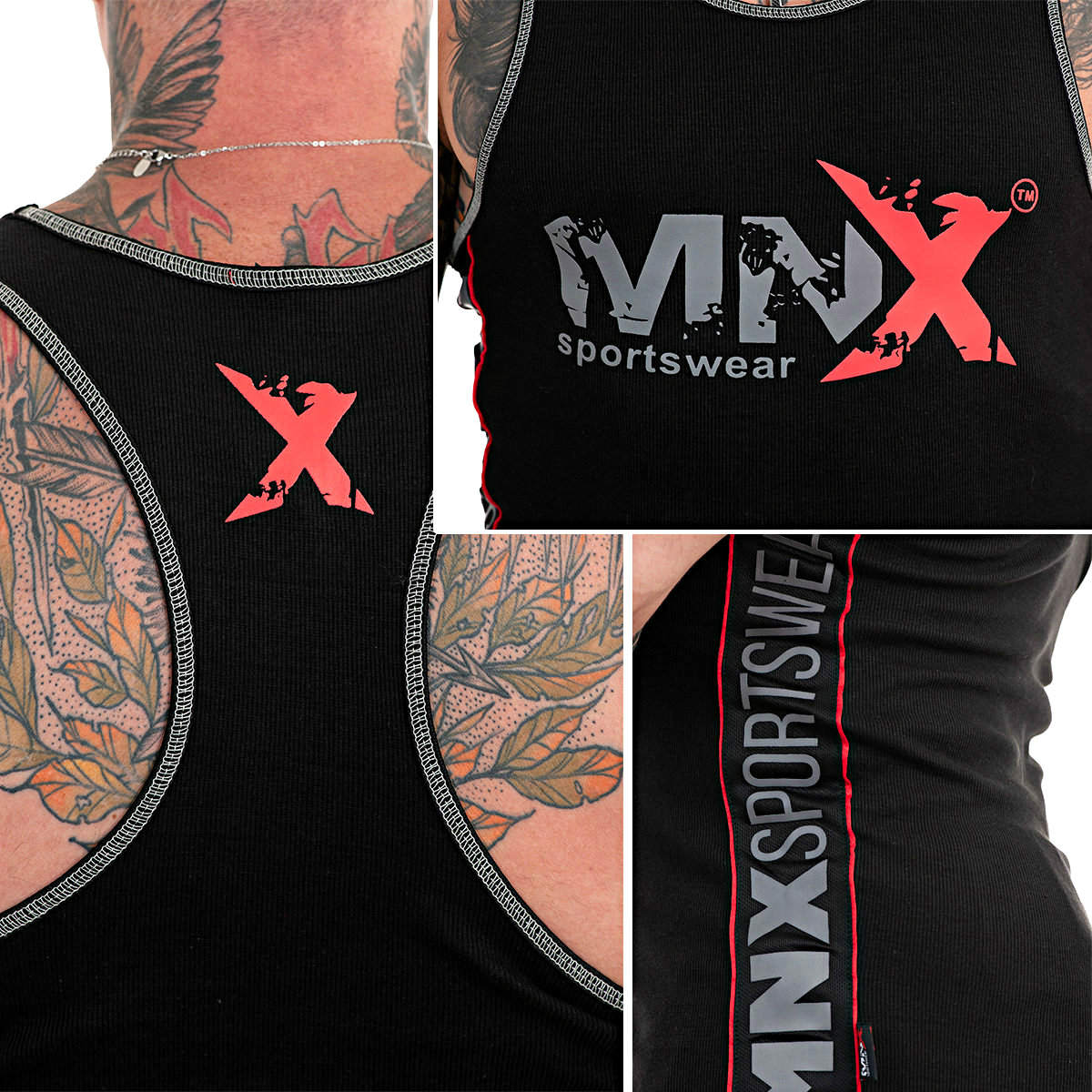 Ribbed Tank top Black 02 - Image 3