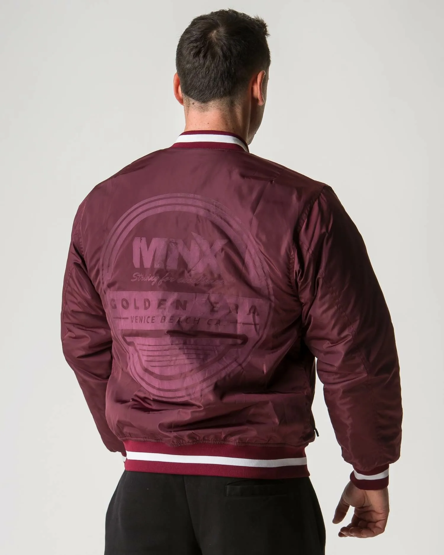 MNX Bomber jacket Golden Era, maroon - Image 2