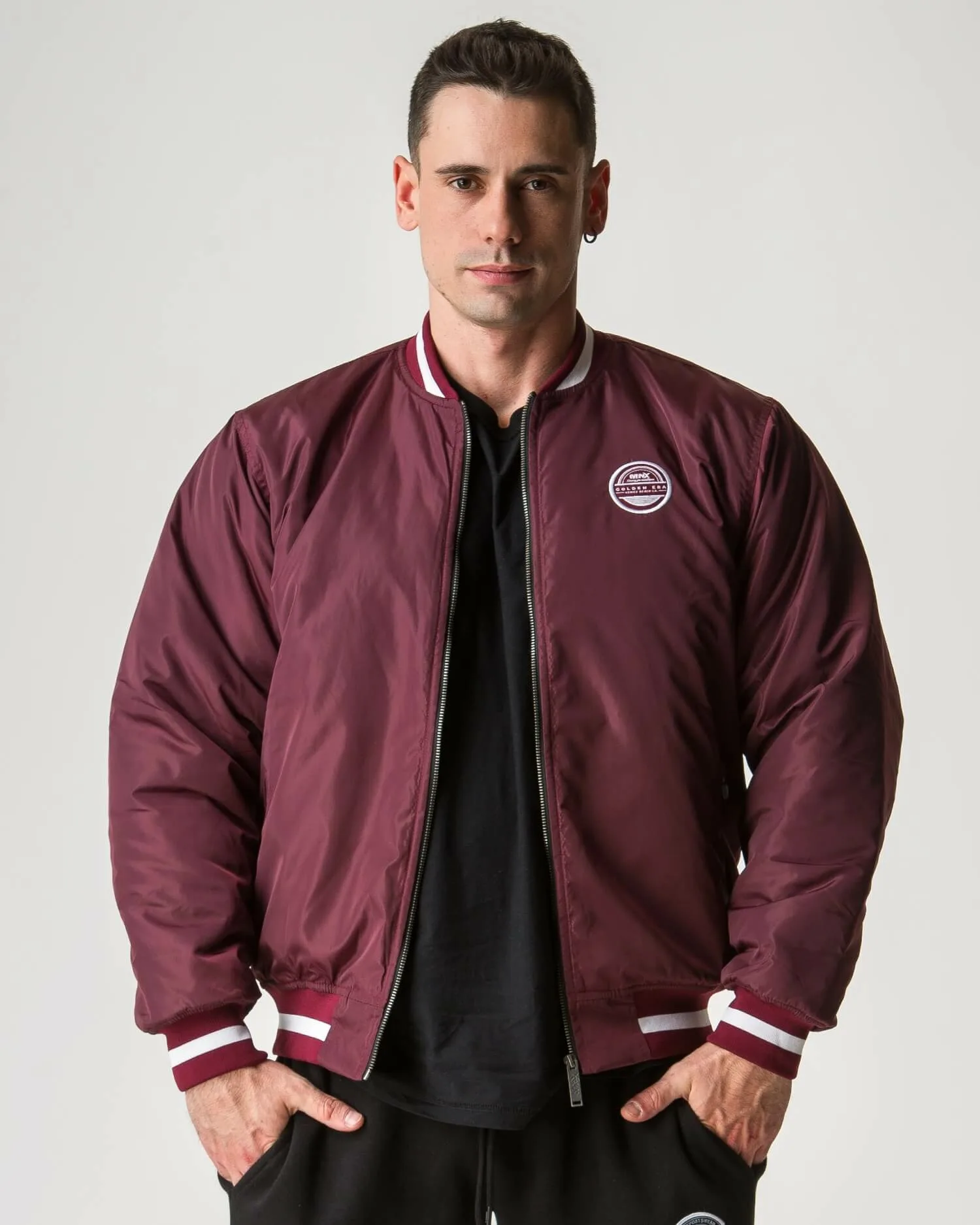 MNX Bomber jacket Golden Era, maroon - Image 3