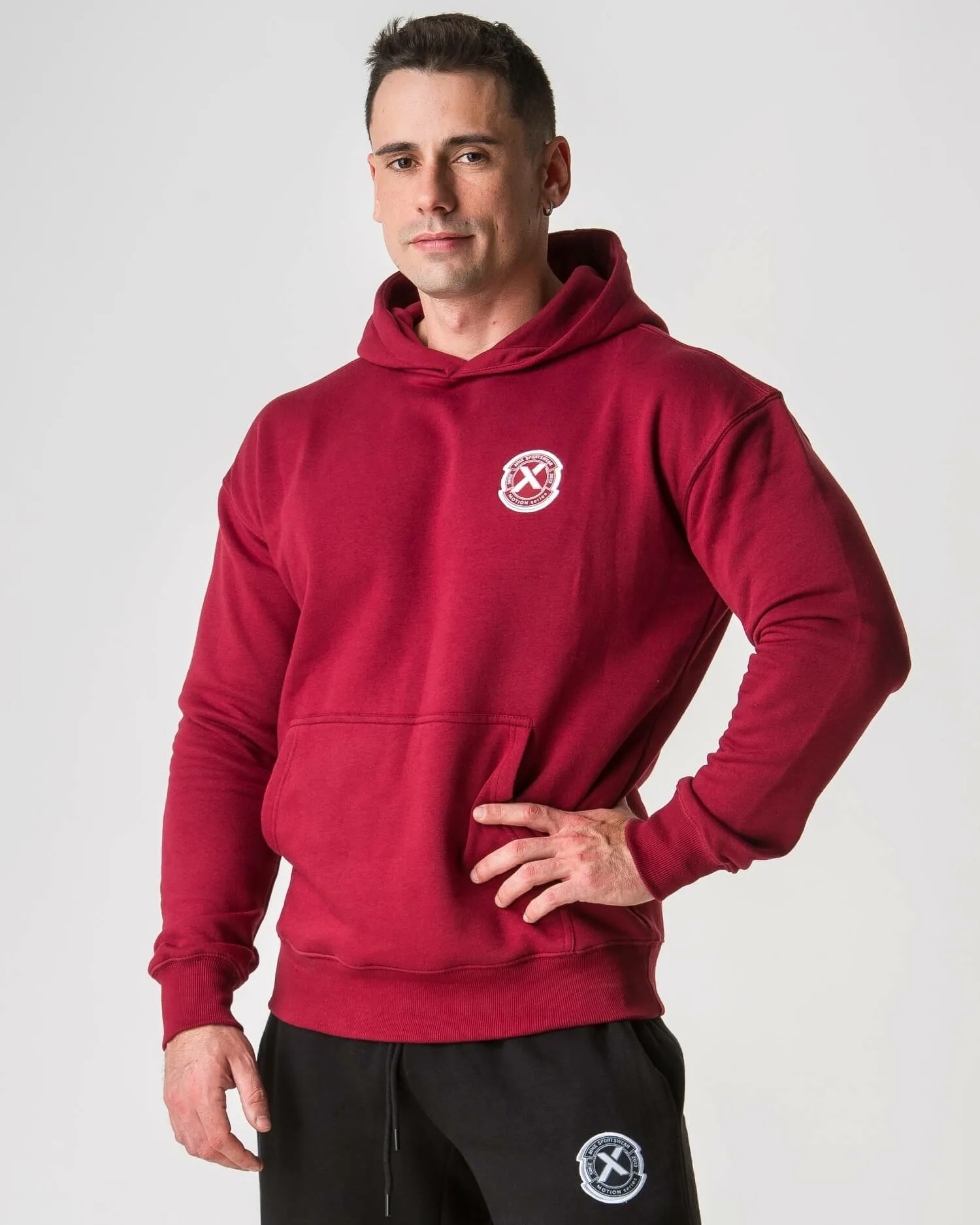MNX Hoodie Motion, burgundy - Image 2