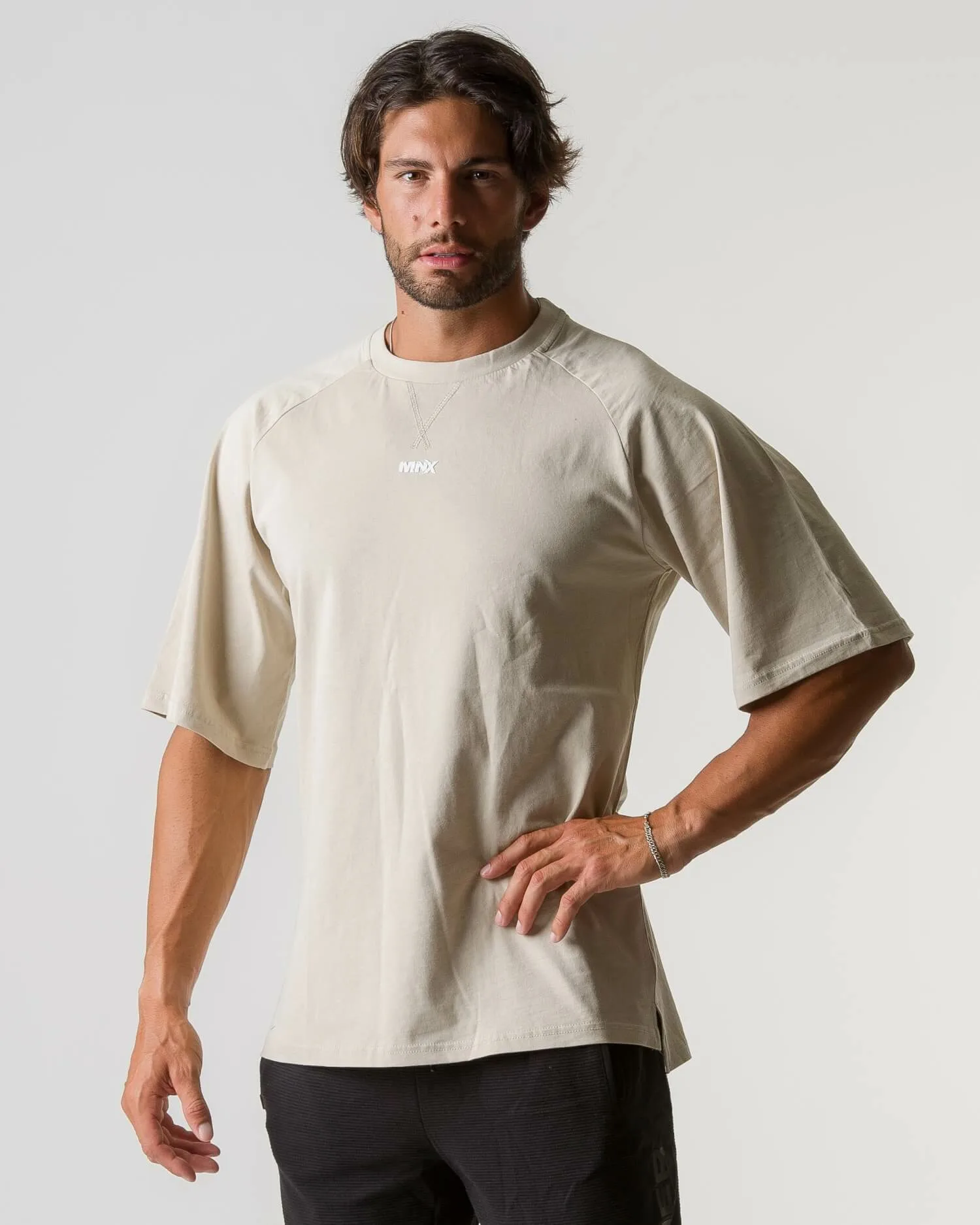 MNX Cotton T-shirt Dynamic, oyster grey - Image 2