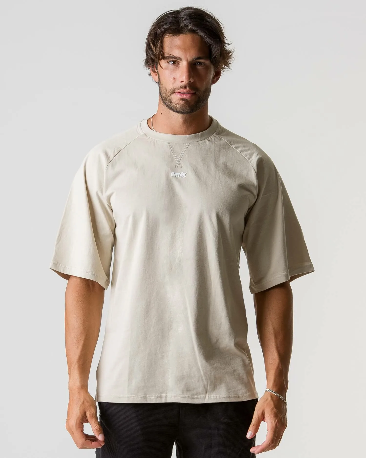 MNX Cotton T-shirt Dynamic, oyster grey