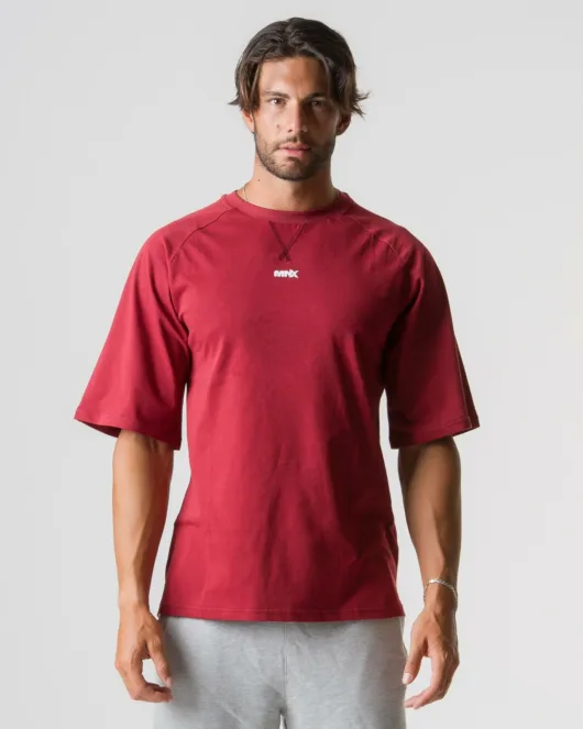 MNX Cotton T-shirt Dynamic, rosewood