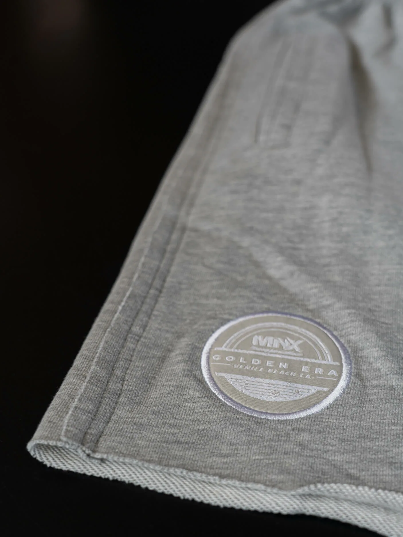 MNX Golden Era Cotton shorts, melange grey - Image 4