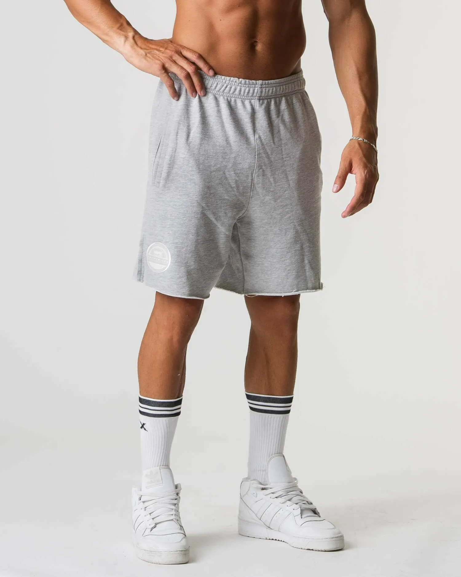MNX Golden Era Cotton shorts, melange grey - Image 3