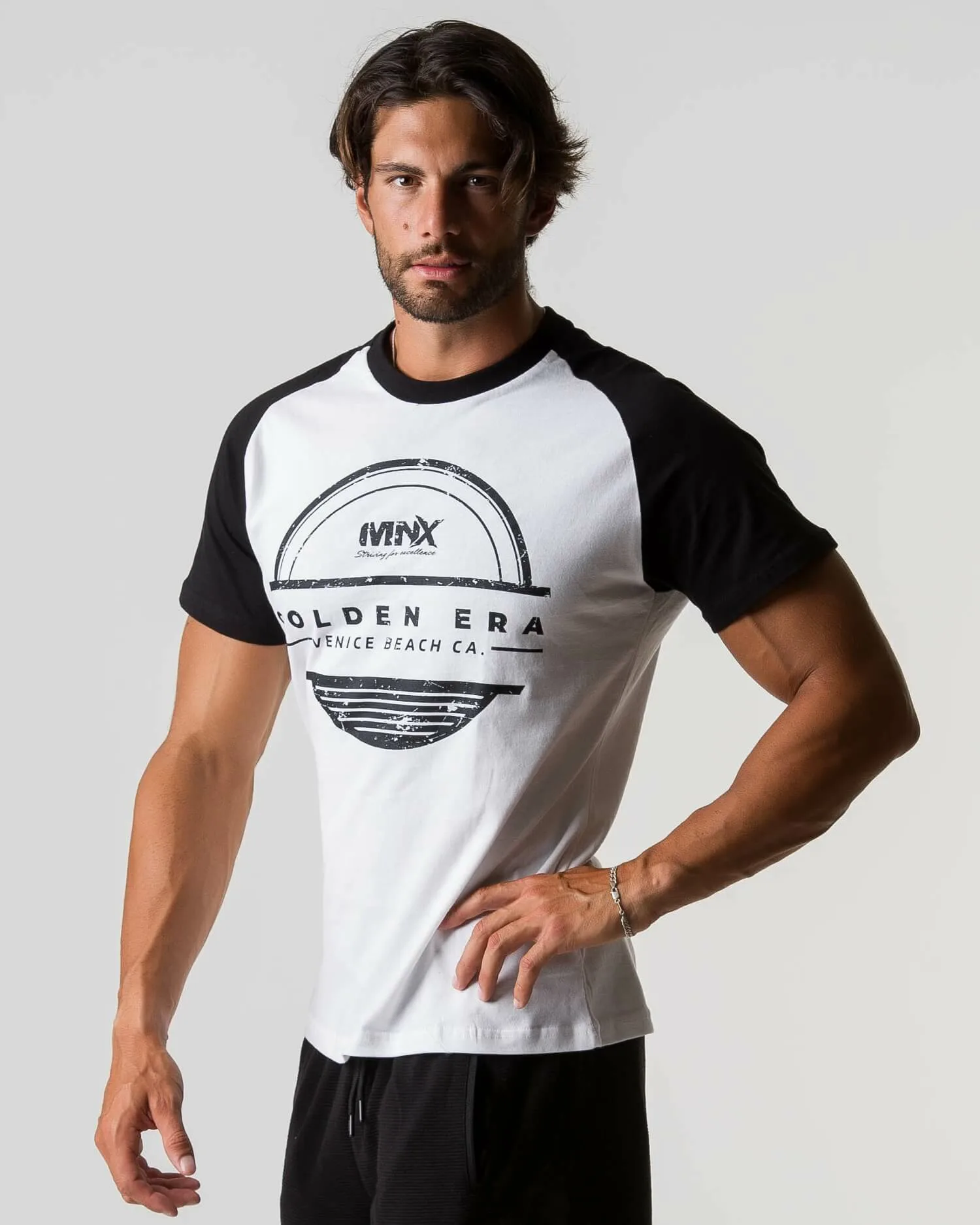 MNX classic T-shirt Golden Era 2.0, white&black - Image 2
