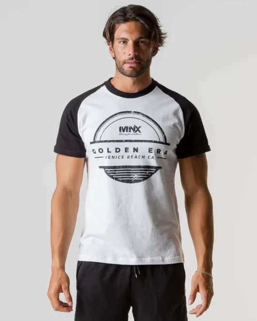 MNX classic T-shirt Golden Era 2.0, white&black