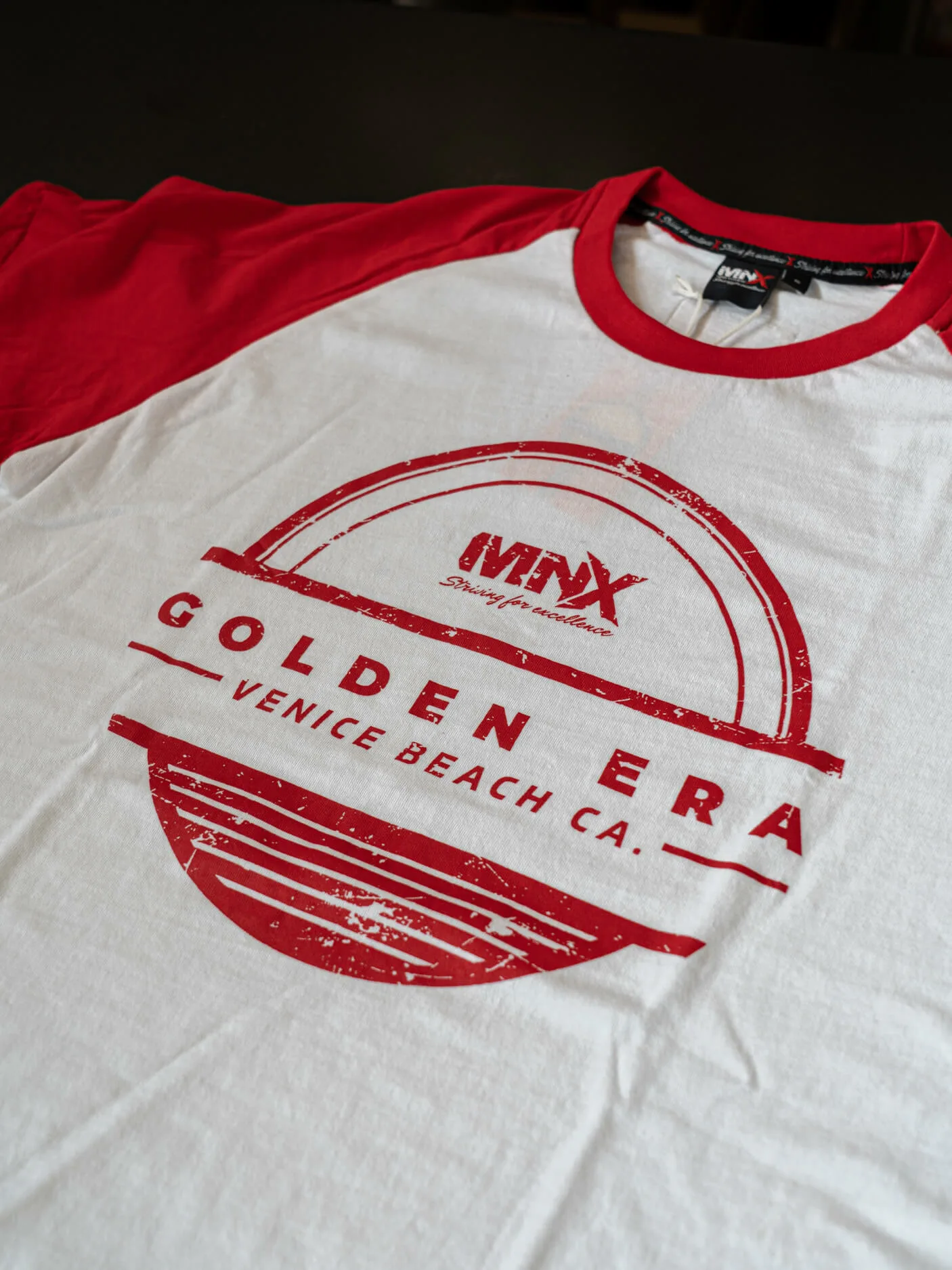 MNX classic T-shirt Golden Era 2.0, white&red - Image 4