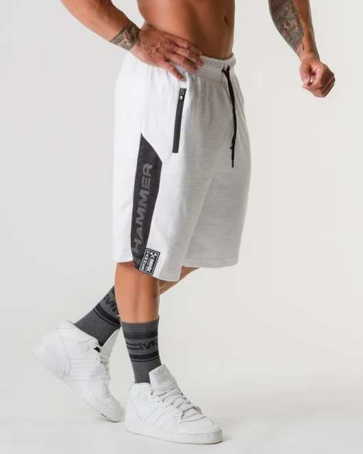MNX Ribbed shorts Hammer 3.0, white